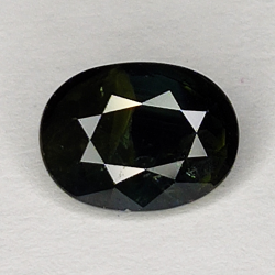 1.53ct Saphir Bleu coupe ovale 7x5mm