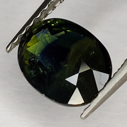 1.53ct Zafiro Azul talla oval 7x5mm