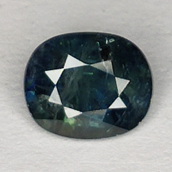 1.05ct Saphir Bleu coupe ovale 6.3x5.3mm