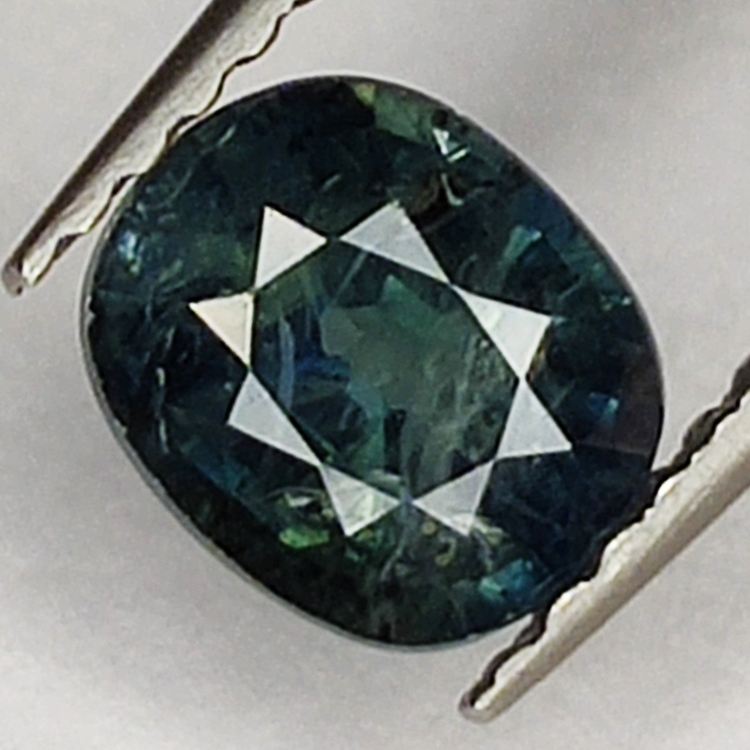 1.05ct Zaffiro Blu taglio ovale 6.3x5.3mm