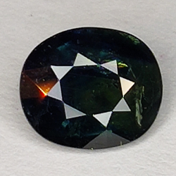 1.57ct Saphir Bleu coupe ovale 7x6mm