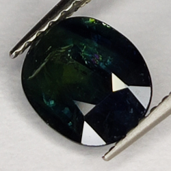 1.57ct Blauer Saphir ovalschliff 7x6mm