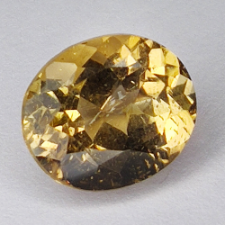 6.67ct Champagne Topaz oval cut 12.1x10.1mm