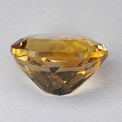 6.67ct Champagne Topaz oval cut 12.1x10.1mm