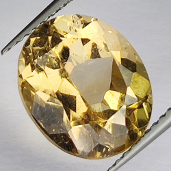 6.67ct Champagne Topaz oval cut 12.1x10.1mm