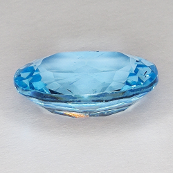 10.63ct Topazio Blu taglio ovale 16.1x12.2mm