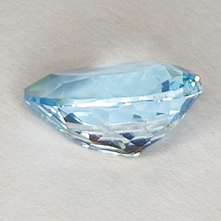 3.81ct Blue Topaz pear cut 11.3x8.9mm