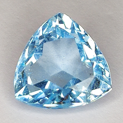 7,32ct Blauer Topas trilliant schliff 12.4x12.0mm