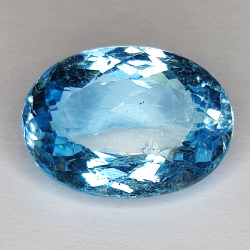 17.26ct Blauer Topas ovalschliff 18.2x13.2mm