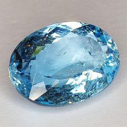 17.26ct Blauer Topas ovalschliff 18.2x13.2mm