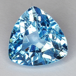 9.37ct Blauer Topas trilliant schliff 13.0x13.0mm