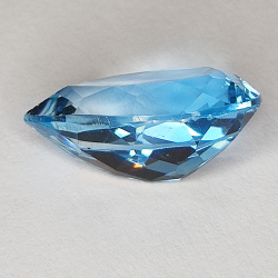 7.03ct Blautopas birnenschliff 15.0x9.9mm