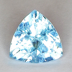 7.73ct Blauer Topas trilliant schliff 12.3x12.2mm