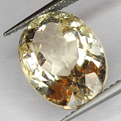 8.49ct Champagne Topaz oval cut 13.5x10.0mm