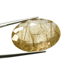 27.31ct. Rutile Quartz Oval Cut