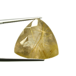 21.11ct. Rutile Quartz Trilliant Cut