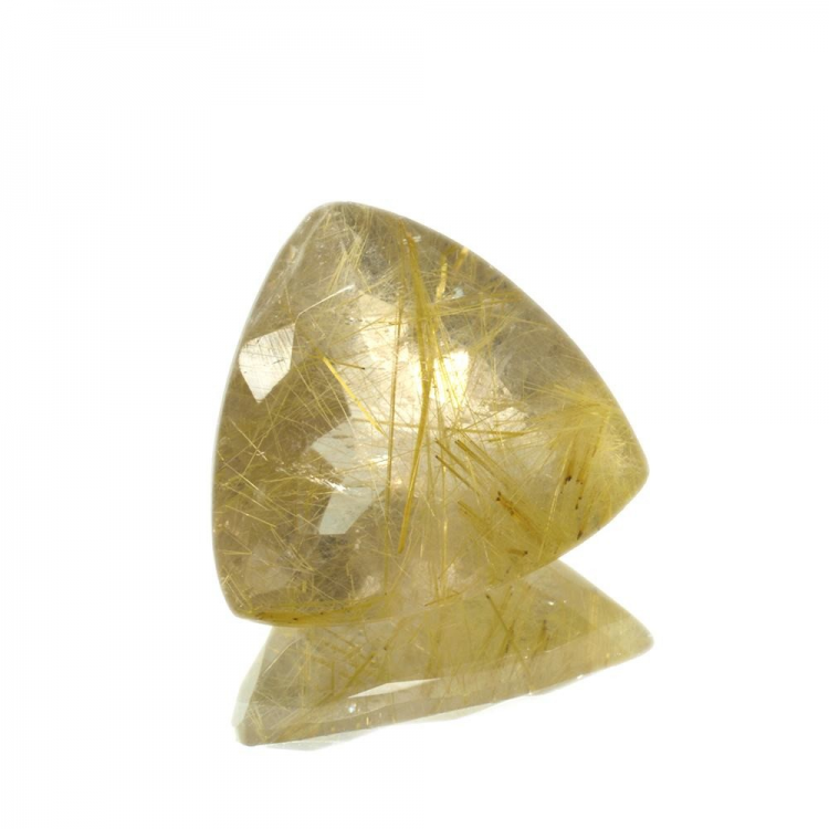 21.11ct. Rutile Quartz Trilliant Cut