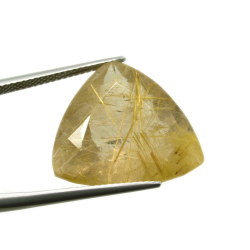 21.11ct. Rutile Quartz Trilliant Cut