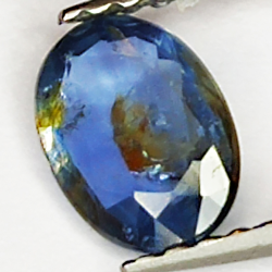 0.80ct Blauer Saphir Ovalschliff 6.8x5.0mm