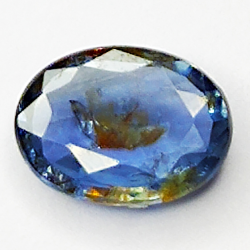 0.80ct Bleue Saphir coupe ovale 6.8x5.0mm