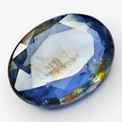 0.80ct Bleue Saphir coupe ovale 6.8x5.0mm