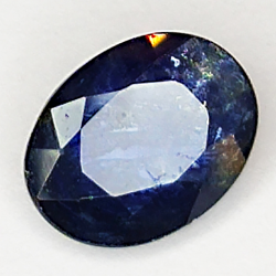 1.45ct Bleue Saphir coupe ovale 7.9x6.0mm