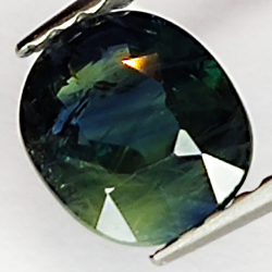 1.04ct Zafiro Azul talla oval 6.5x5.6mm