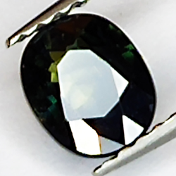 0.76ct Green Sapphire oval cut 6.0x5.0mm