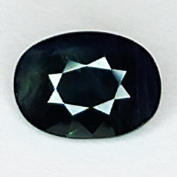 1.08ct Blauer Saphir Ovalschliff 7.1x5.1mm