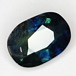 0.96ct Blauer Saphir Ovalschliff 7.0x4.9mm