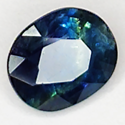 0.75ct Zaffiro blu taglio ovale 5.8x4.8mm