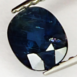 0.91ct Zaffiro blu taglio ovale 6.0x5.0mm