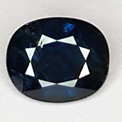 0.91ct Blauer Saphir Ovalschliff 6.0x5.0mm