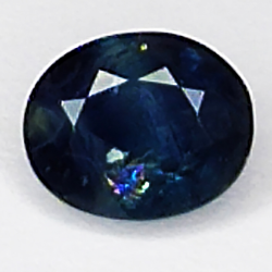 0.78ct Blauer Saphir Ovalschliff 6.0x4.9mm