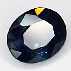 0.78ct Blauer Saphir Ovalschliff 6.0x4.9mm