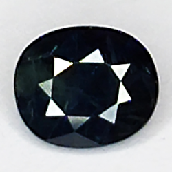 0.95ct Zafiro Azul talla oval 5.9x4.9mm