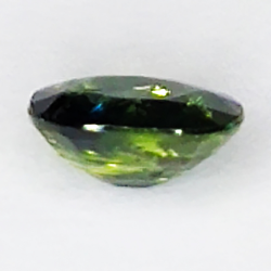 0.77ct Saphir Vert coupe ovale 6.0x5.0mm