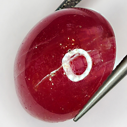 19.97ct Ruby cabochon oval 16.2x14.4mm