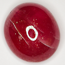 19.97ct Rubin cabochon oval 16.2x14.4mm