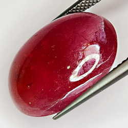 17.40ct Ruby cabochon oval 16.0x13.1mm