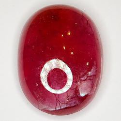 17.40ct Rubin cabochon oval 16.0x13.1mm