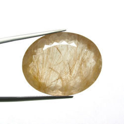 33.74ct. Rutile Quartz Oval Cut