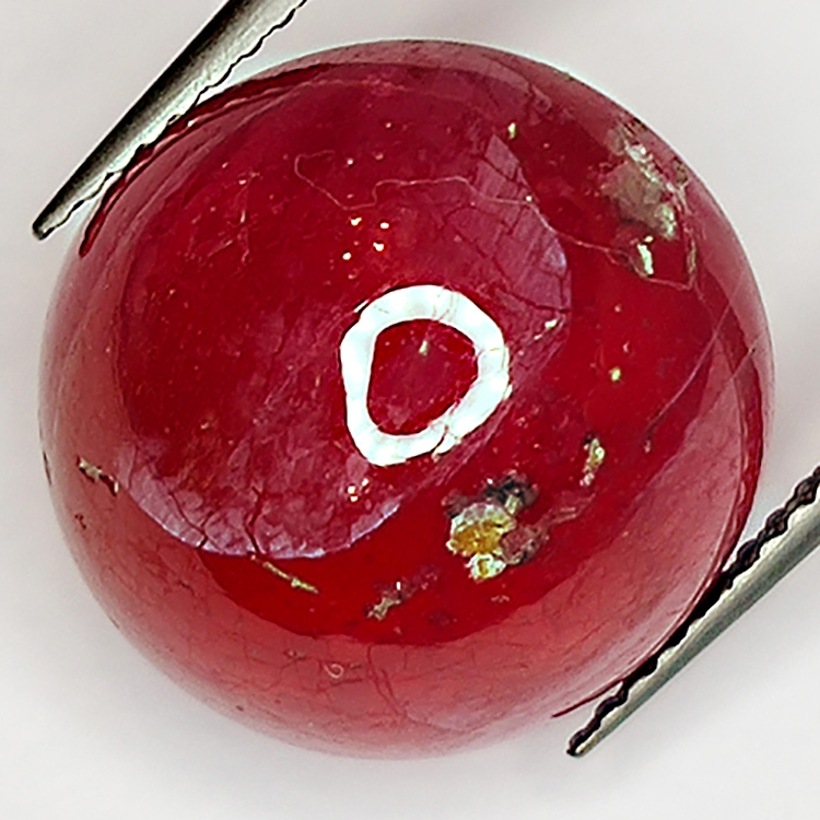 23.26ct Ruby cabochon oval 14.8x14.3mm