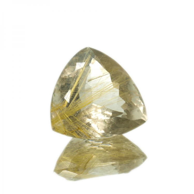 30.45ct. Rutile Quartz Trilliant Cut