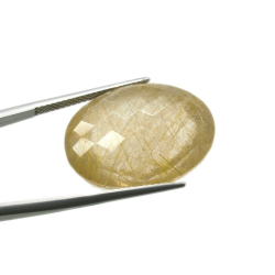 34.00ct. Rutile Quartz Oval Cut