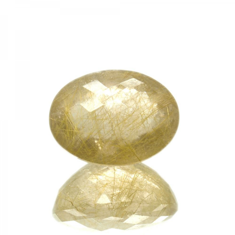 34.00ct. Rutile Quartz Oval Cut