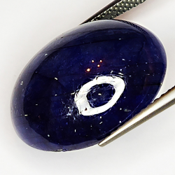 21.40ct Blue Sapphire cabochon oval 18.5x14.4mm