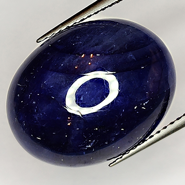 21.40ct Blauer Saphir cabochon oval 18.5x14.4mm