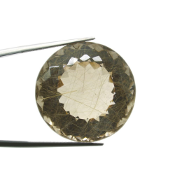 64.00ct. Rutile Quartz Round Cut