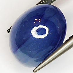 6.85ct Bleu Saphir cabochon ovale 10.8x9.3mm